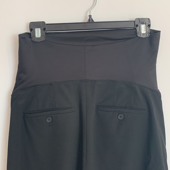 Loft Black Petite Maternity Dress Pants - Picture 7 of 9